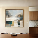 Abstract 823 Canvas Art 60 x 60 cm / Black