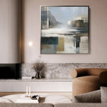 Abstract 823 Canvas Art 60 x 60 cm / Black