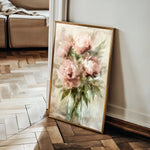Floral 823 Canvas Art 60 x 40 cm / Black