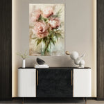 Floral 823 Canvas Art 60 x 40 cm / Black