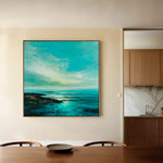 Abstract 824 Canvas Art 60 x 60 cm / Black