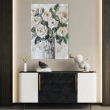 Floral 824 Canvas Art 60 x 40 cm / Black