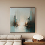 Abstract 825 Canvas Art 60 x 60 cm / Black