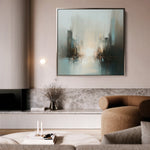 Abstract 825 Canvas Art 60 x 60 cm / Black