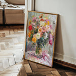 Floral 825 Canvas Art 60 x 40 cm / Black