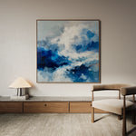 Abstract 826 Canvas Art 60 x 60 cm / Black
