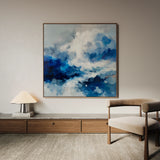 Abstract 826 Canvas Art 60 x 60 cm / Black