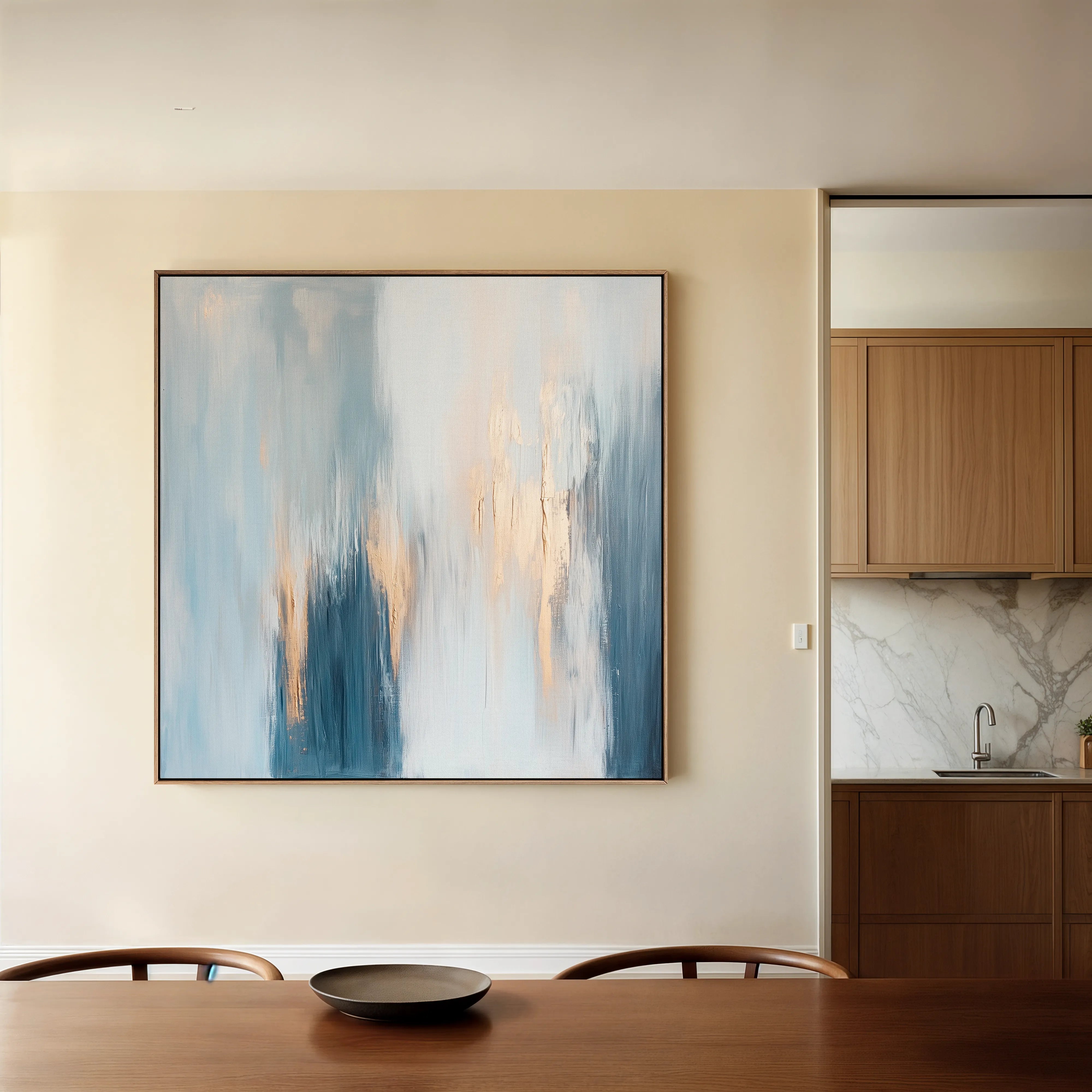 Abstract 827 Canvas Art 60 x 60 cm / Black