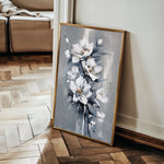 Floral 827 Canvas Art 60 x 40 cm / Black