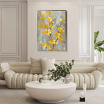Floral 829 Canvas Art 60 x 40 cm / Black