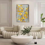Floral 829 Canvas Art 60 x 40 cm / Black
