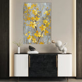 Floral 829 Canvas Art 60 x 40 cm / Black
