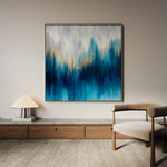 Abstract 830 Canvas Art 60 x 60 cm / Black