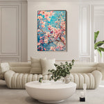 Floral 830 Canvas Art 60 x 40 cm / Black