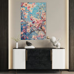 Floral 830 Canvas Art 60 x 40 cm / Black