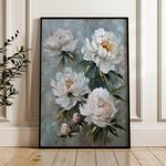Floral 831 Canvas Art 60 x 40 cm / Black