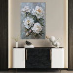 Floral 831 Canvas Art 60 x 40 cm / Black