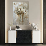 Floral 833 Canvas Art 60 x 40 cm / Black