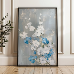 Floral 835 Canvas Art 60 x 40 cm / Black