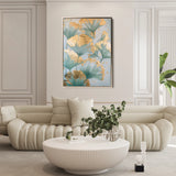 Floral 836 Canvas Art 60 x 40 cm / Black
