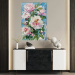 Floral 837 Canvas Art 60 x 40 cm / Black