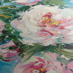Floral 837 Canvas Art 60 x 40 cm / Black