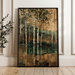 Floral 838 Canvas Art 60 x 40 cm / Black