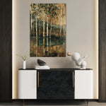 Floral 838 Canvas Art 60 x 40 cm / Black