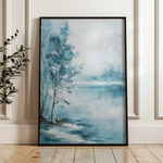 Floral 839 Canvas Art 60 x 40 cm / Black