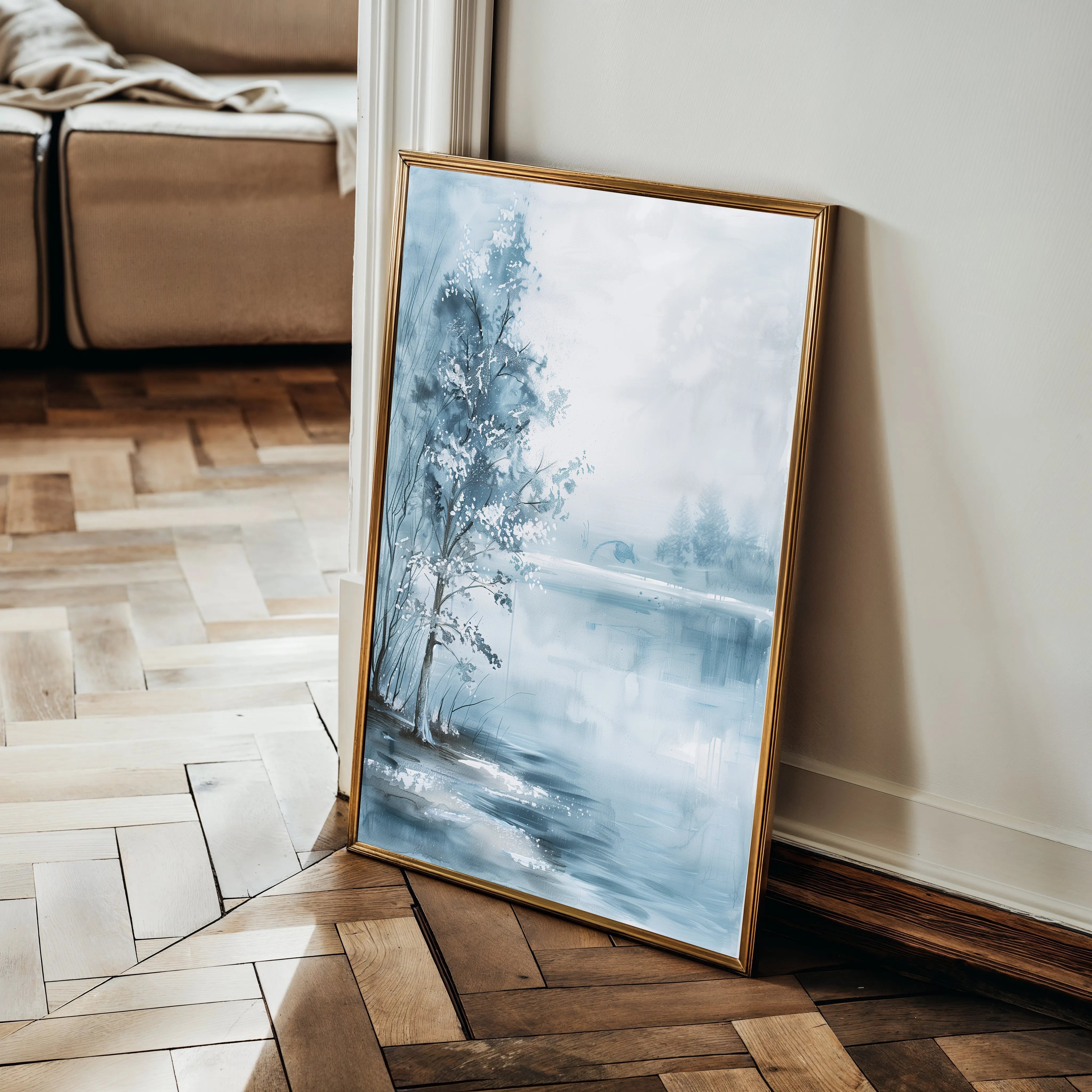Floral 839 Canvas Art 60 x 40 cm / Black
