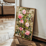 Floral 840 Canvas Art 60 x 40 cm / Black