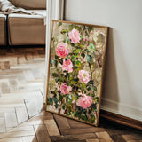 Floral 840 Canvas Art 60 x 40 cm / Black