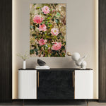 Floral 840 Canvas Art 60 x 40 cm / Black