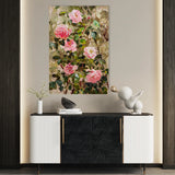 Floral 840 Canvas Art 60 x 40 cm / Black