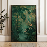 Floral 841 Canvas Art 60 x 40 cm / Black