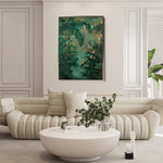 Floral 841 Canvas Art 60 x 40 cm / Black