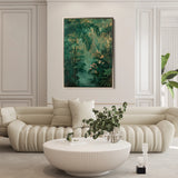 Floral 841 Canvas Art 60 x 40 cm / Black
