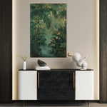 Floral 841 Canvas Art 60 x 40 cm / Black