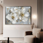 Floral 842 Canvas Art 60 x 40 cm / Black