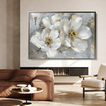 Floral 842 Canvas Art 60 x 40 cm / Black