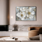 Floral 842 Canvas Art 60 x 40 cm / Black