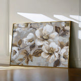 Floral 843 Canvas Art 60 x 40 cm / Black