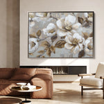 Floral 843 Canvas Art 60 x 40 cm / Black