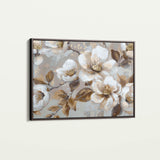 Floral 843 Canvas Art 60 x 40 cm / Black