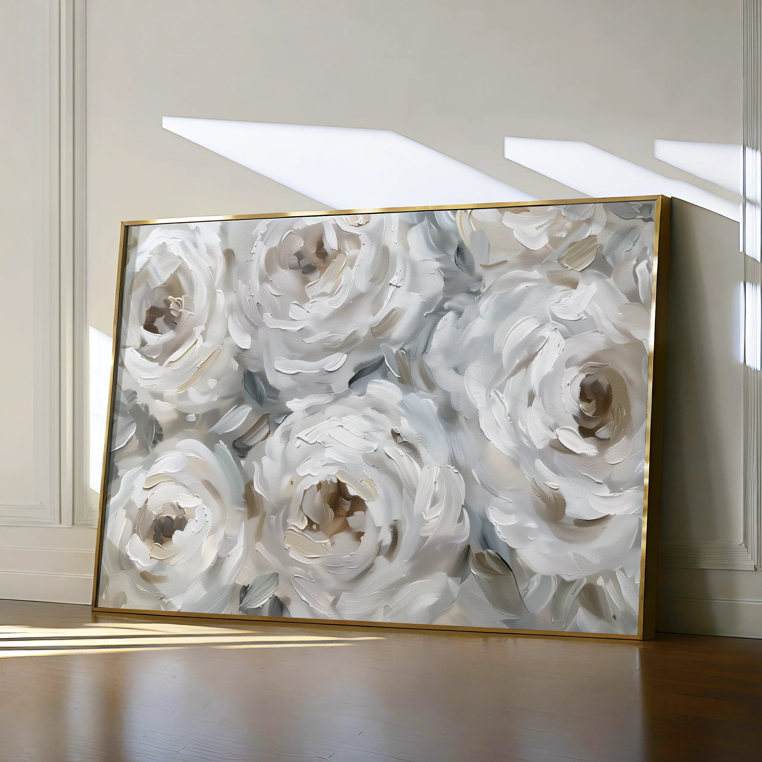 Floral 844 Canvas Art 60 x 40 cm / Black