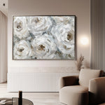 Floral 844 Canvas Art 60 x 40 cm / Black