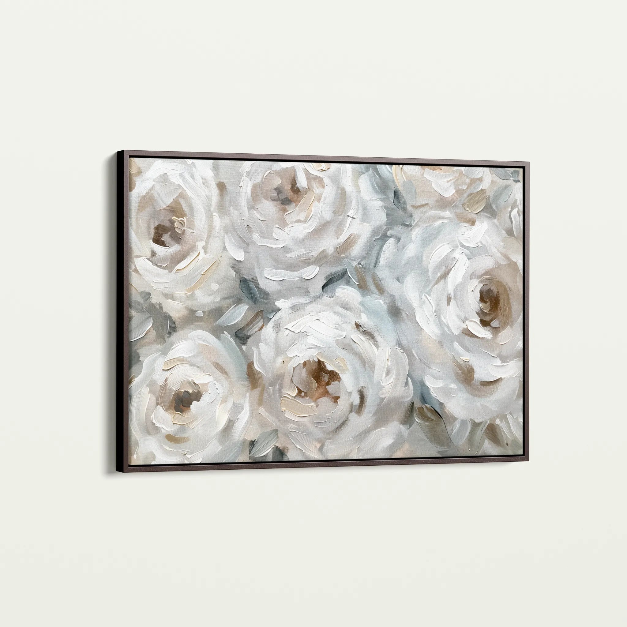 Floral 844 Canvas Art 60 x 40 cm / Black