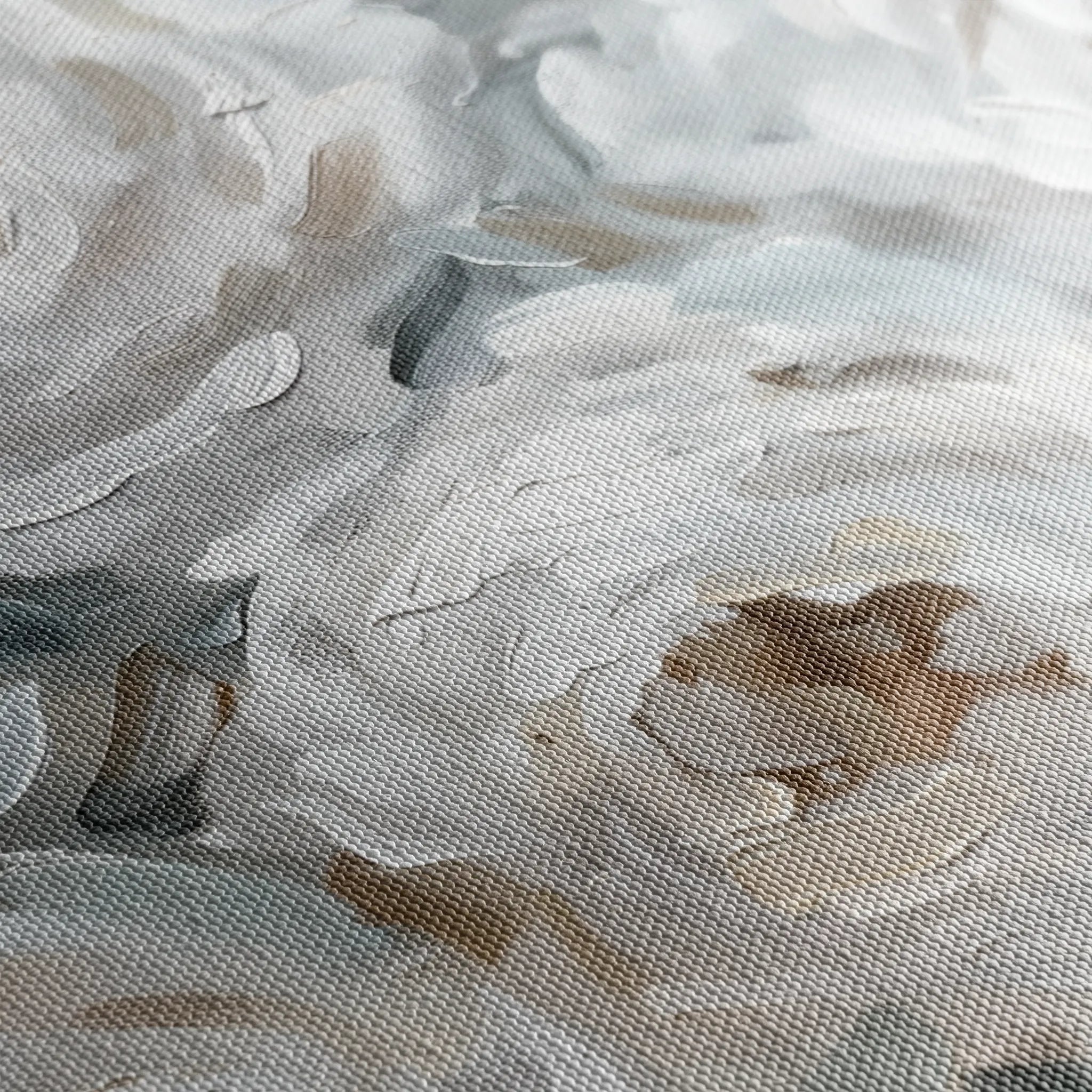 Floral 844 Canvas Art 60 x 40 cm / Black