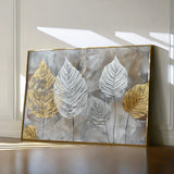 Floral 845 Canvas Art 60 x 40 cm / Black