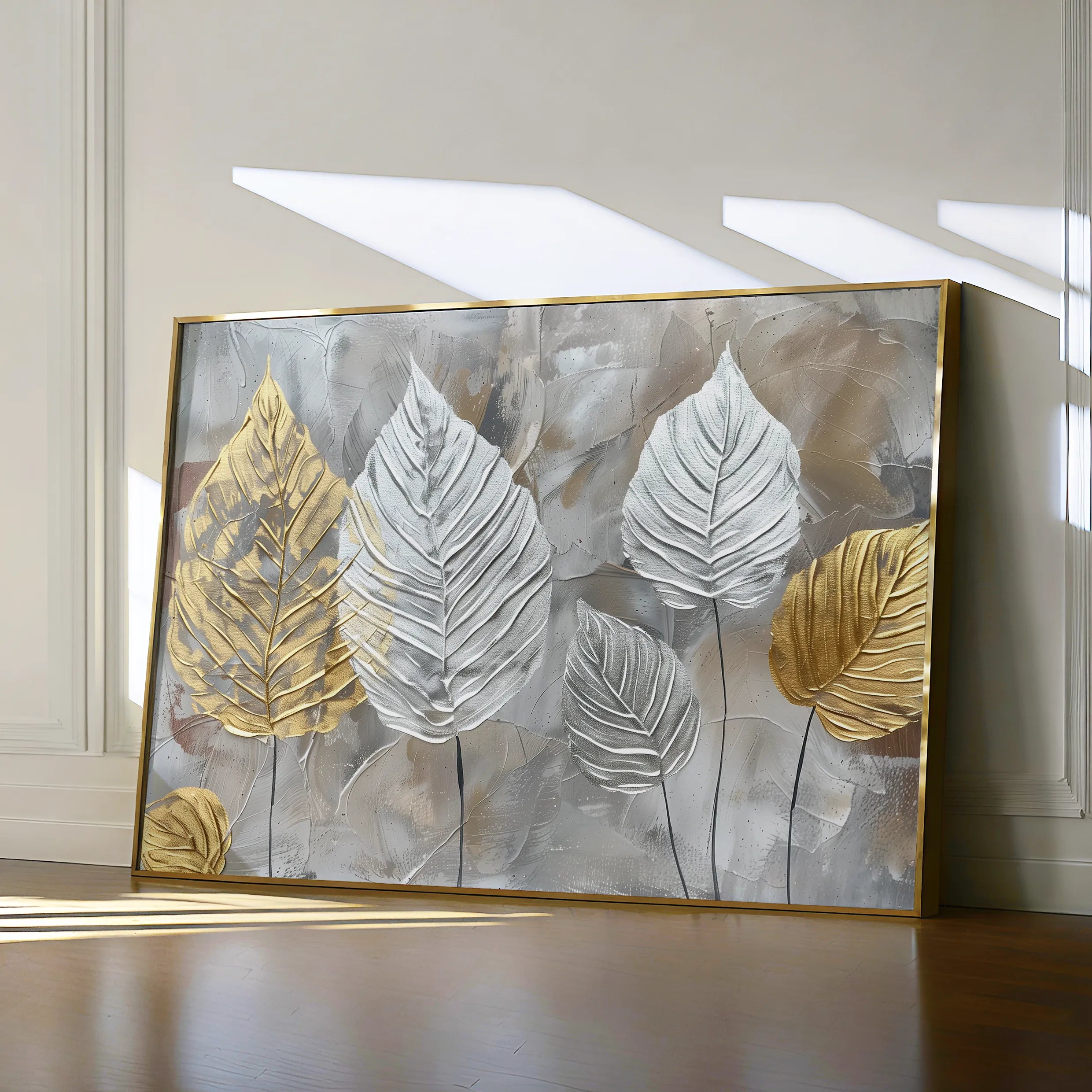 Floral 845 Canvas Art 60 x 40 cm / Black